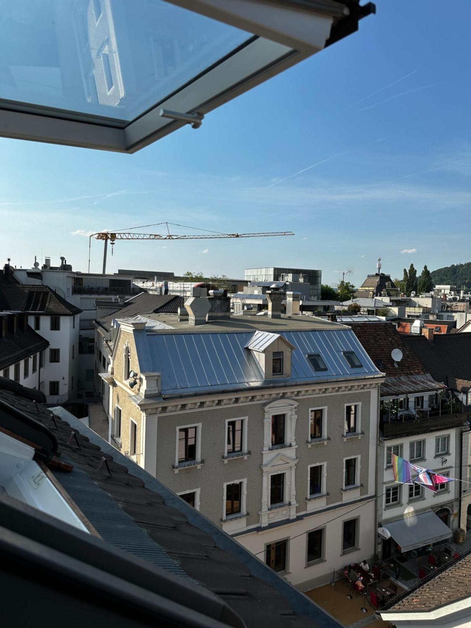 Ferienwohnung Wohnen Ueber Den Daechern Von Bregenz Exterior foto